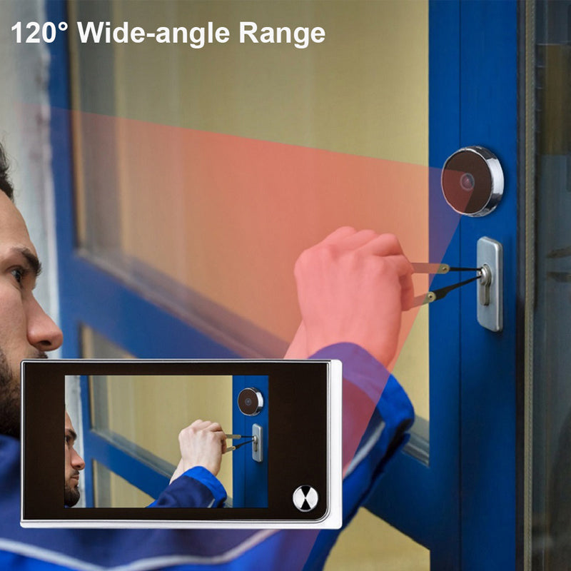 Digital Doorbell LCD 120 Degree Eye Electronic Peephole Doorbell