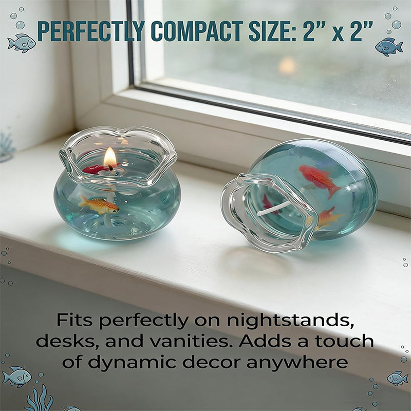 Mini Bubble Fish Tank Scented Candle