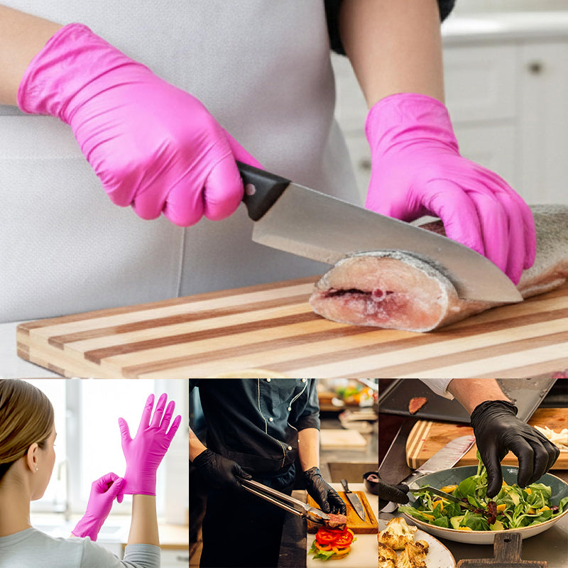 Deep Nitrile Disposable Gloves