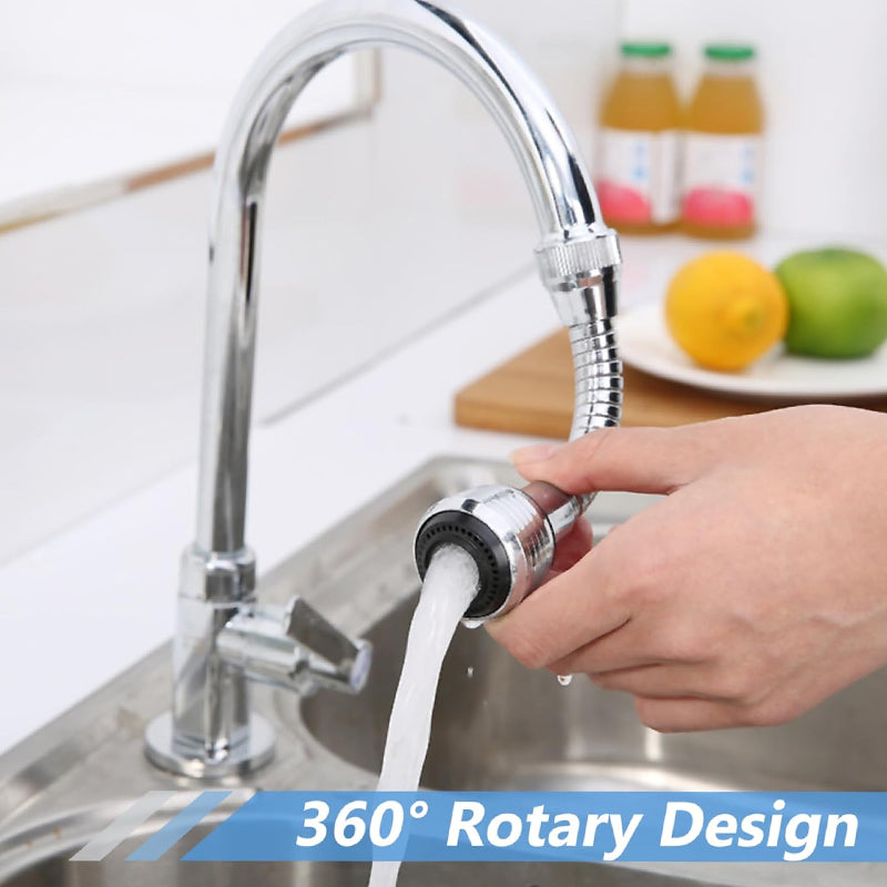 Splash-Proof Universal Swivel Faucet Spray Head