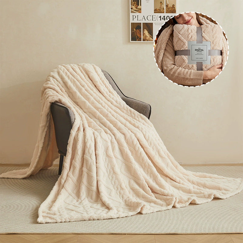 Luxury Double-Sided Coral Fleece Blanket