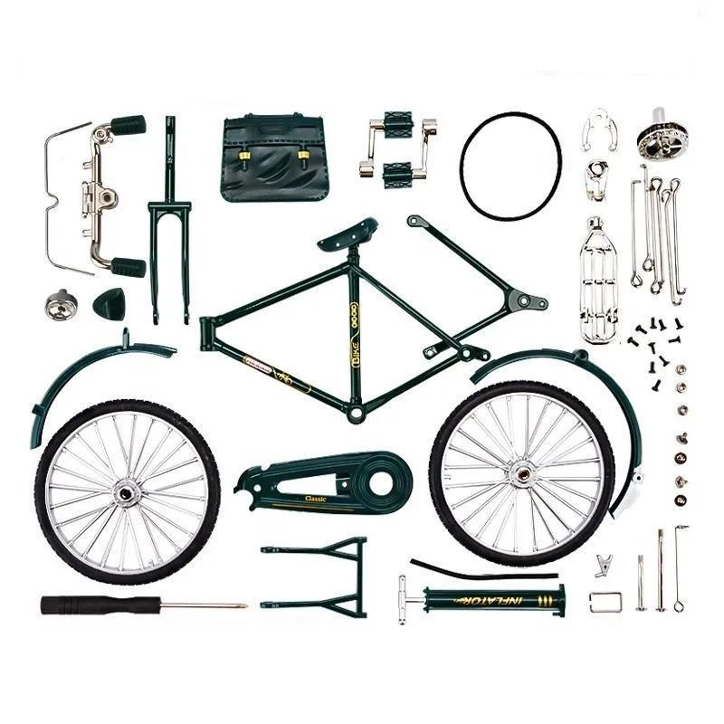 51 PCS DIY Retro Bicycle Model