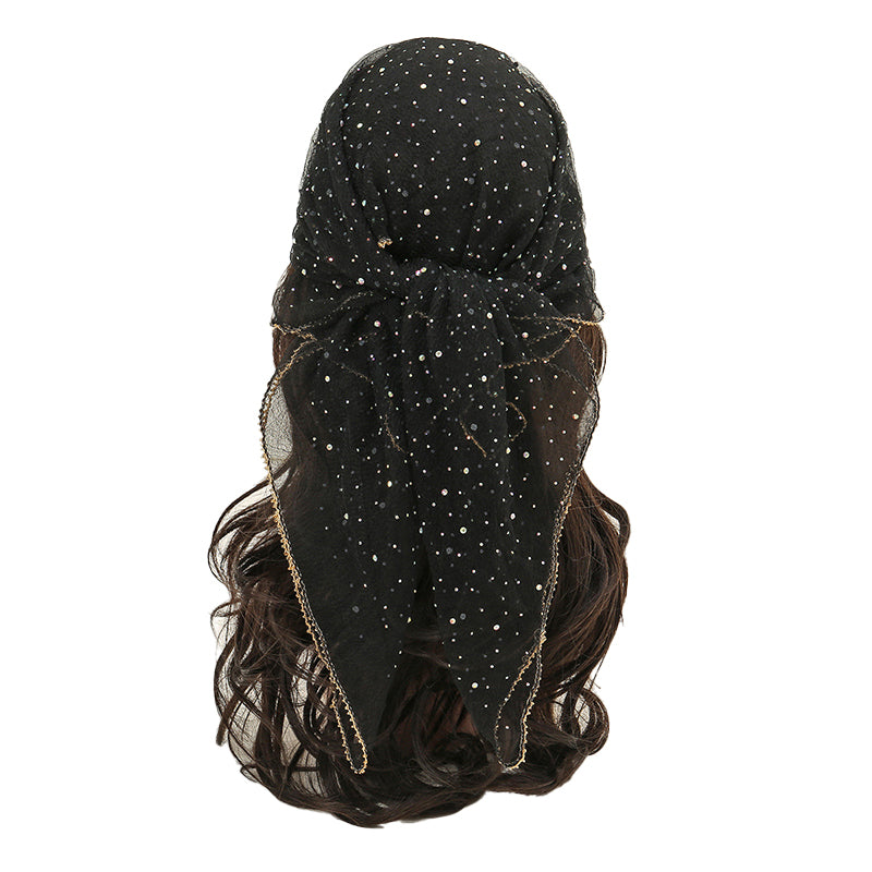 Hot rhinestone square scarf
