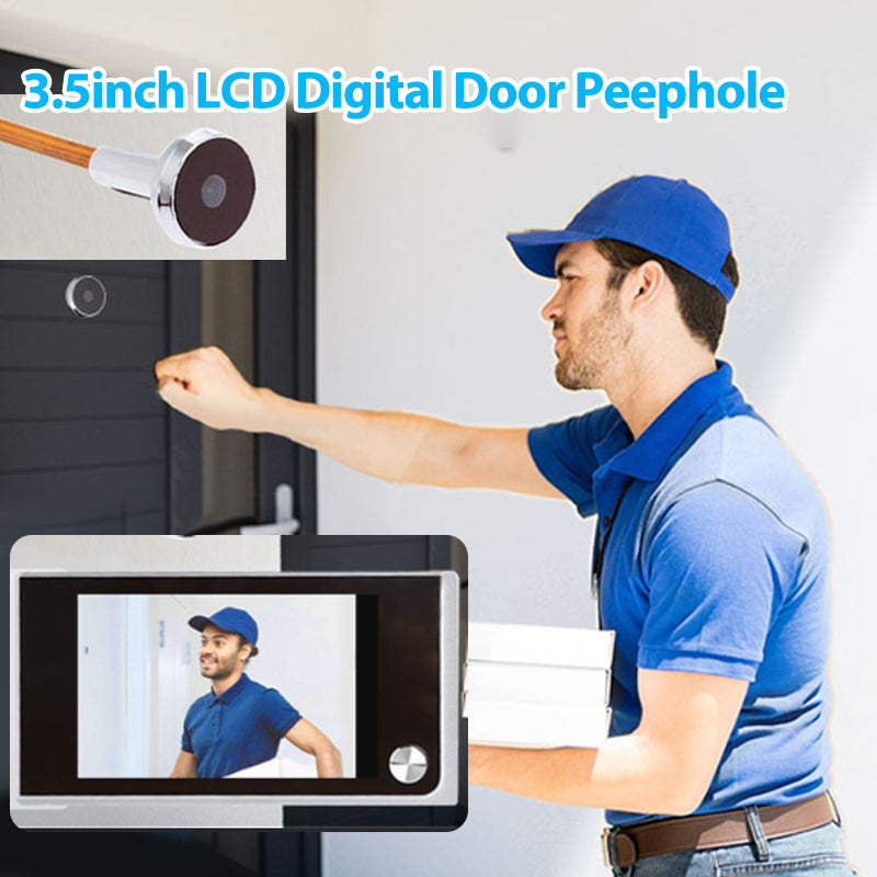 Digital Doorbell LCD 120 Degree Eye Electronic Peephole Doorbell