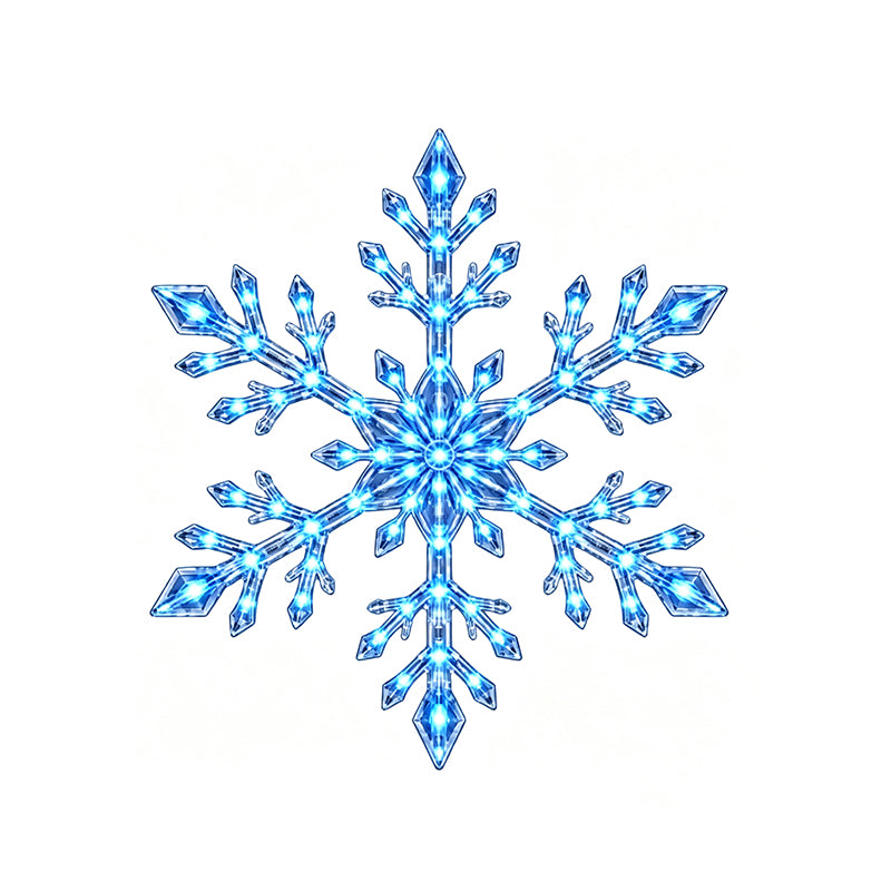 LED Snowflake Glow Wall Decor Set
