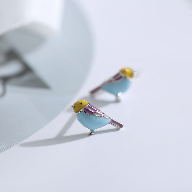 Tiny Bird Earrings