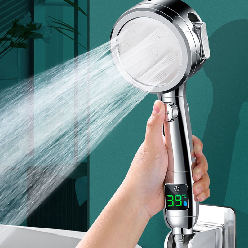 Temperature Display Shower Head Pressurized Shower Head