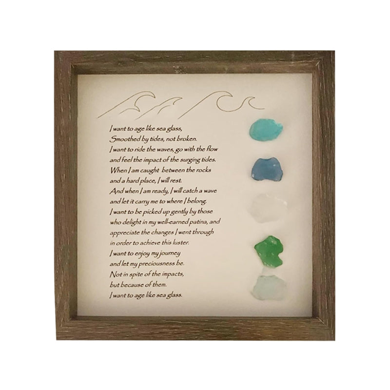 Sea Glass Art Photo Frame