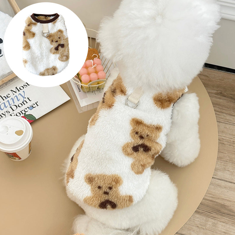 Pet Plush Pull-Tab Vest