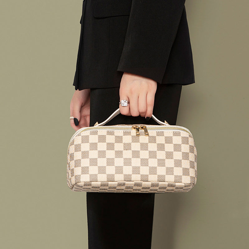 Vintage Check Cosmetic Bag