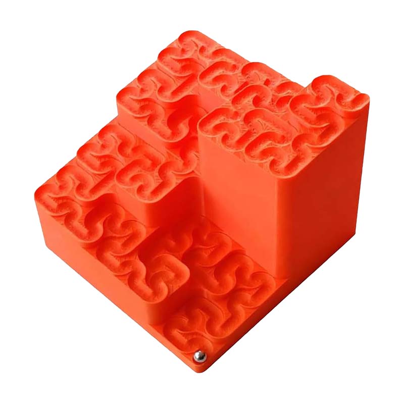 3D Printed Hilbert Curve Marble Run