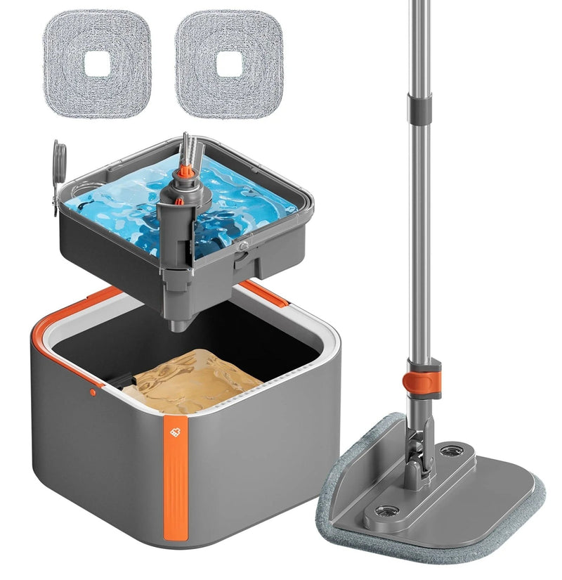 Sakerplus Upgrade Spin Mop Bucket with Detachable Inner Bucket