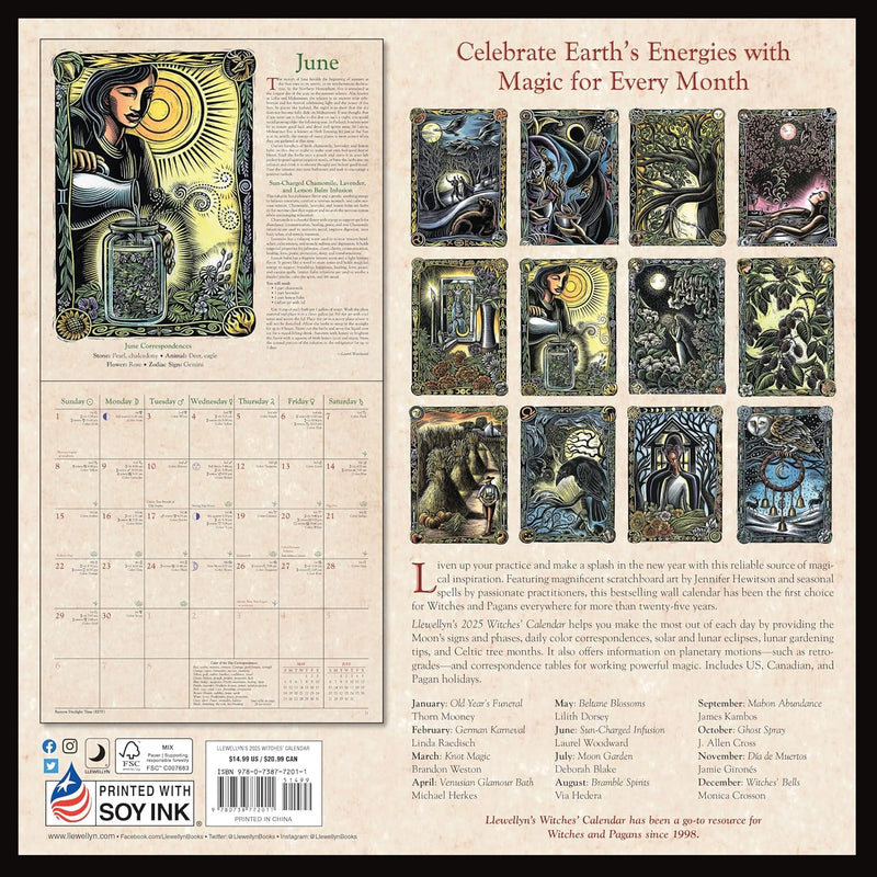 2025 Witches Calendar + Notebook