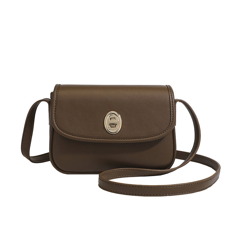Small square bag with lock clasp