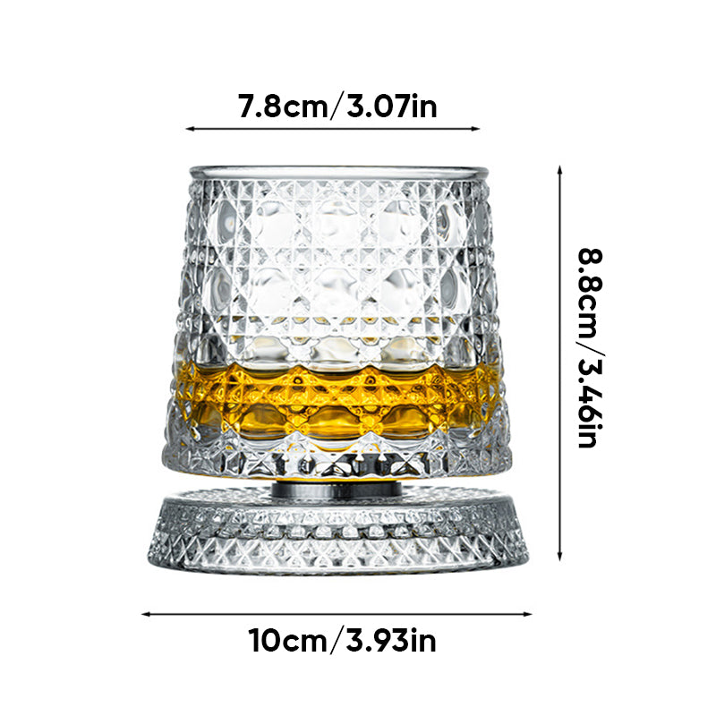 Rotating Whiskey Glass