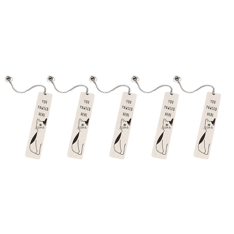 Stainless Steel Kitten Bookmark