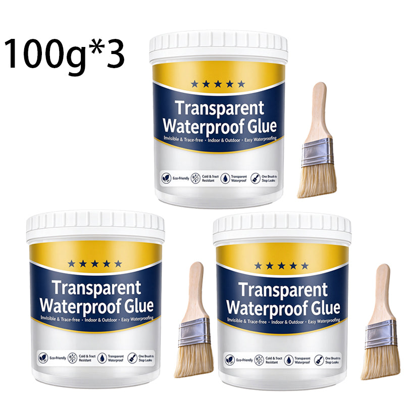 Transparent Waterproof Repair Sealant with Brush