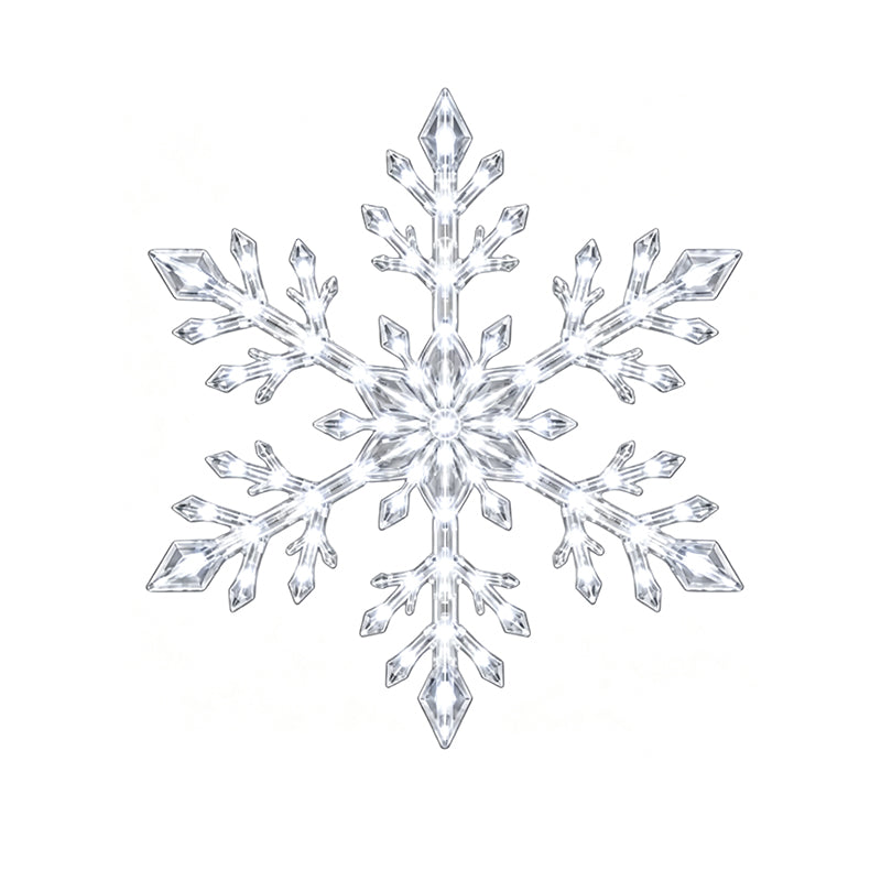 LED Snowflake Glow Wall Decor Set