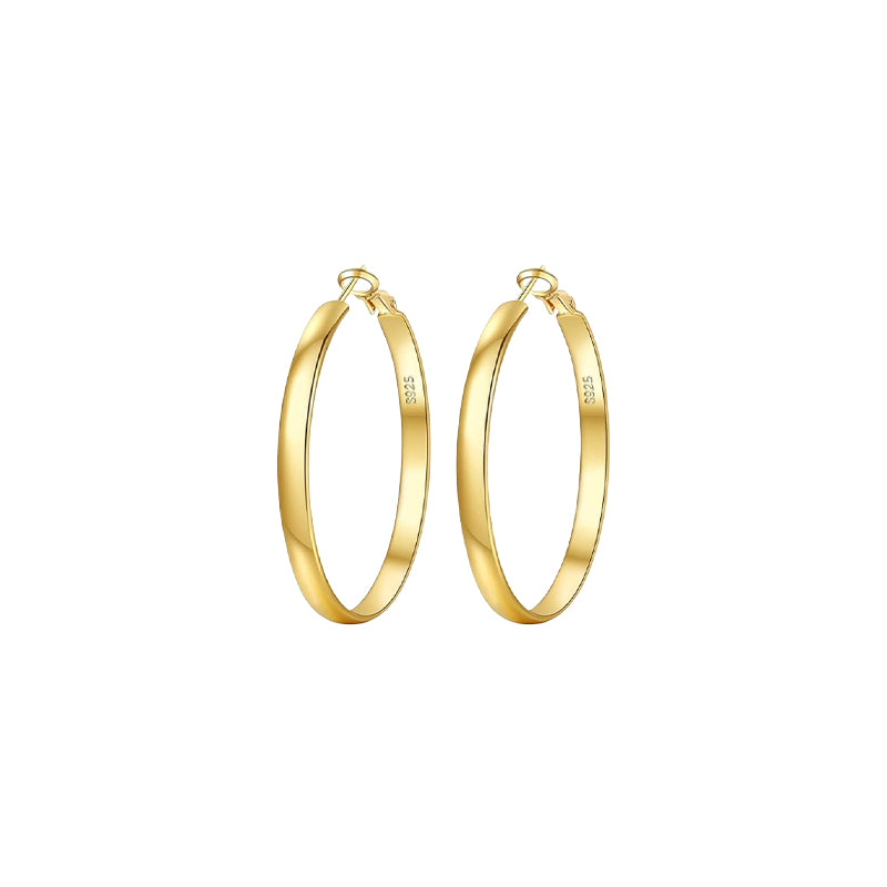 Wide Hoop Earrings