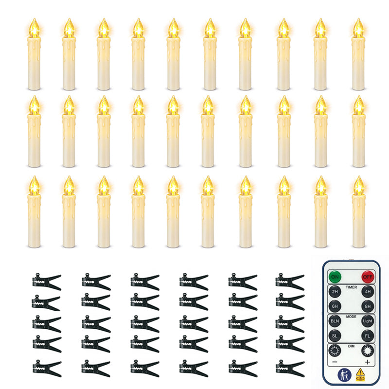 LED Flameless Christmas Candle Lights with Remote Control