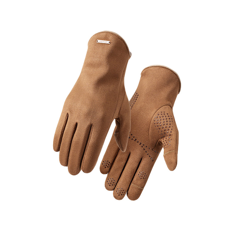 Cold-proof Suede Gloves
