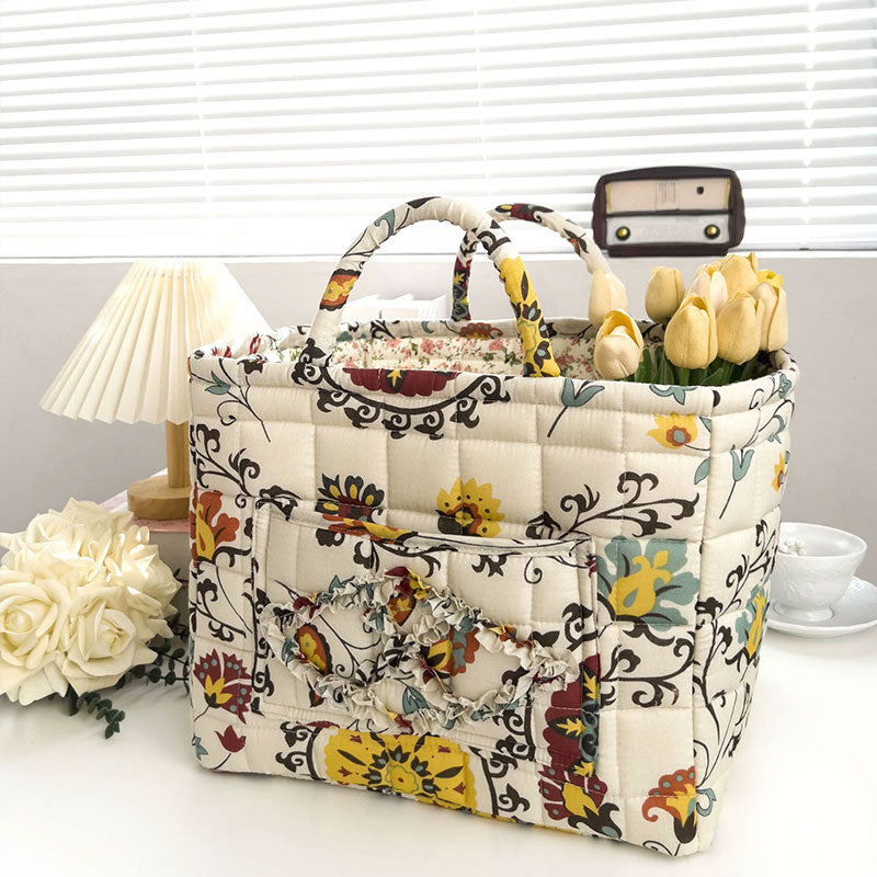 Boho Fabric Storage Basket