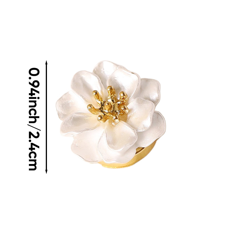 Camellia Flower Button