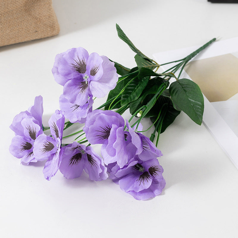 Outdoor Artificial Pansy Flowers