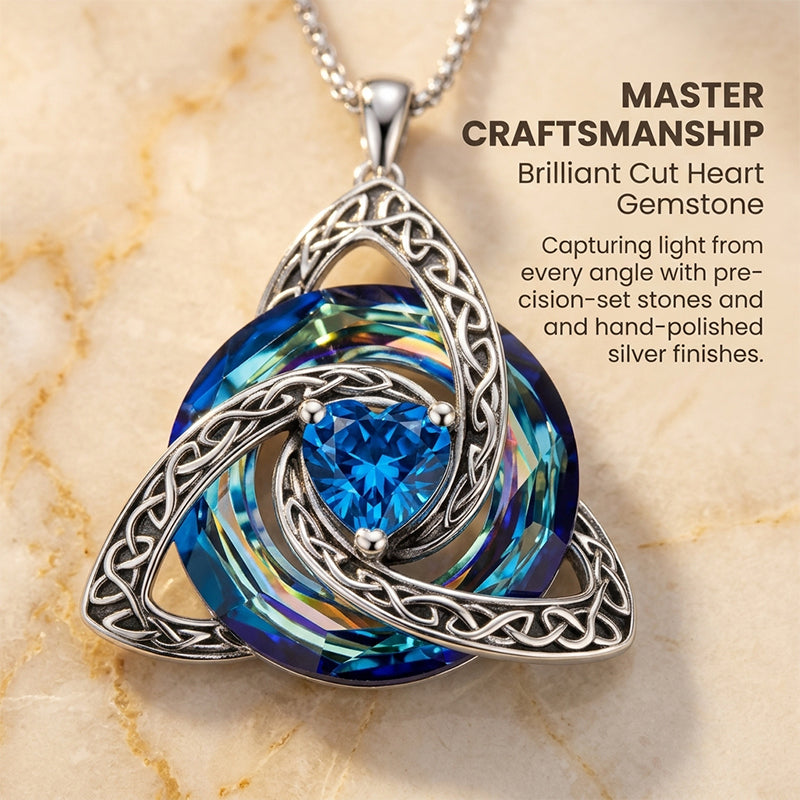 12-Month Celtic Birthstone Necklace