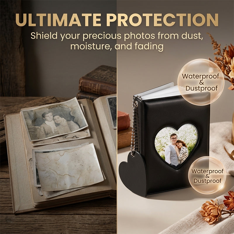 Heart-Shaped Mini Photo Album