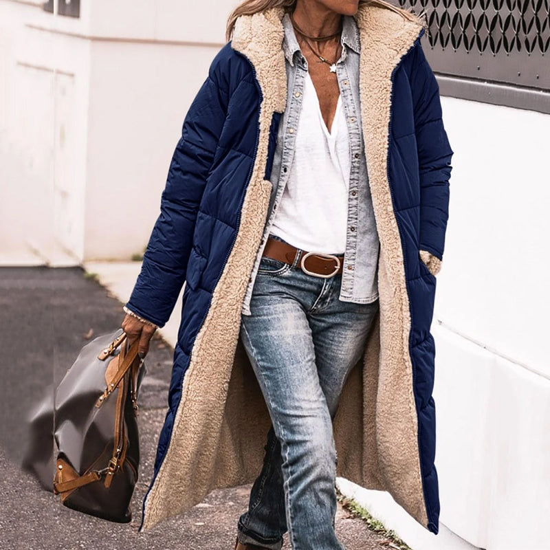 Reversible Hooded Cotton Jacket