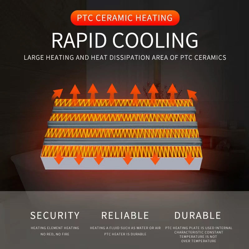 Portable fan mini heater