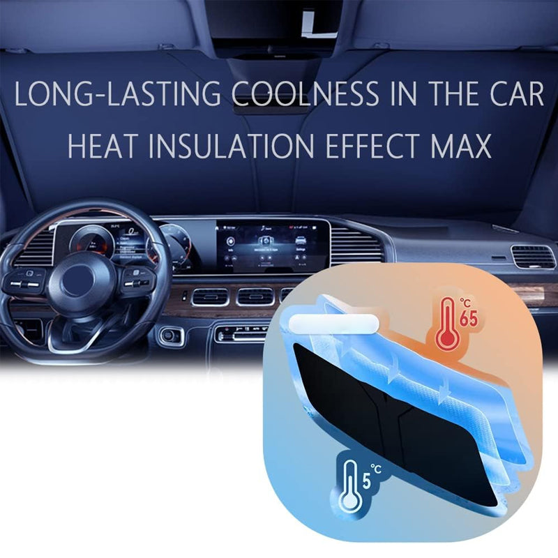 Titanium Silver Thickened Car Windshield Sun Shade