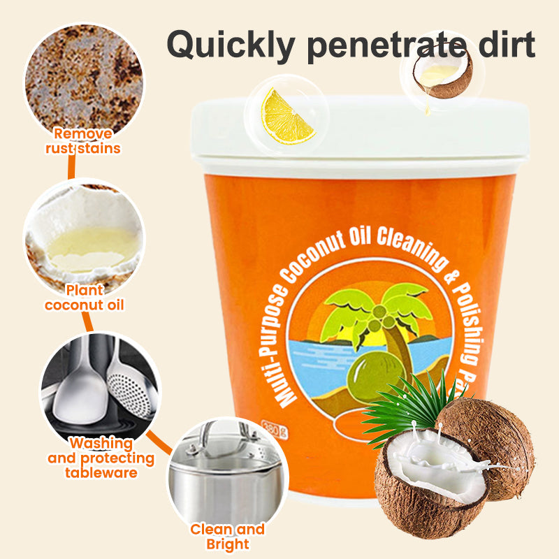 Multi-Purpose Coconut Oil Cleaning & Polishing Paste