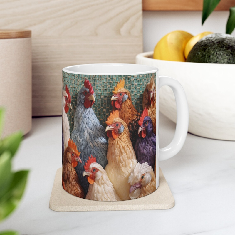 Mug with owl print