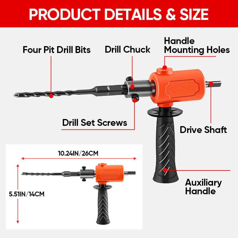 Electric Drill to Hammer Adapter