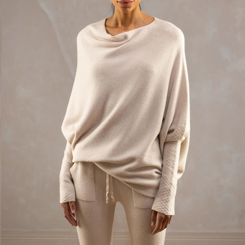 Asymmetric Draped Sweater