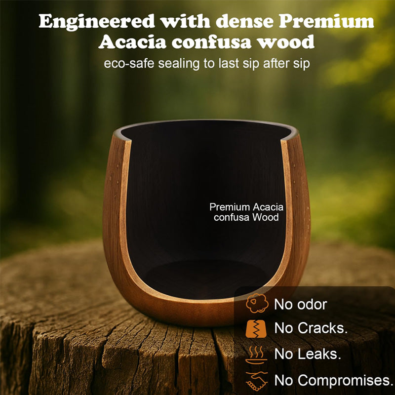 Carbonized Wooden Cup