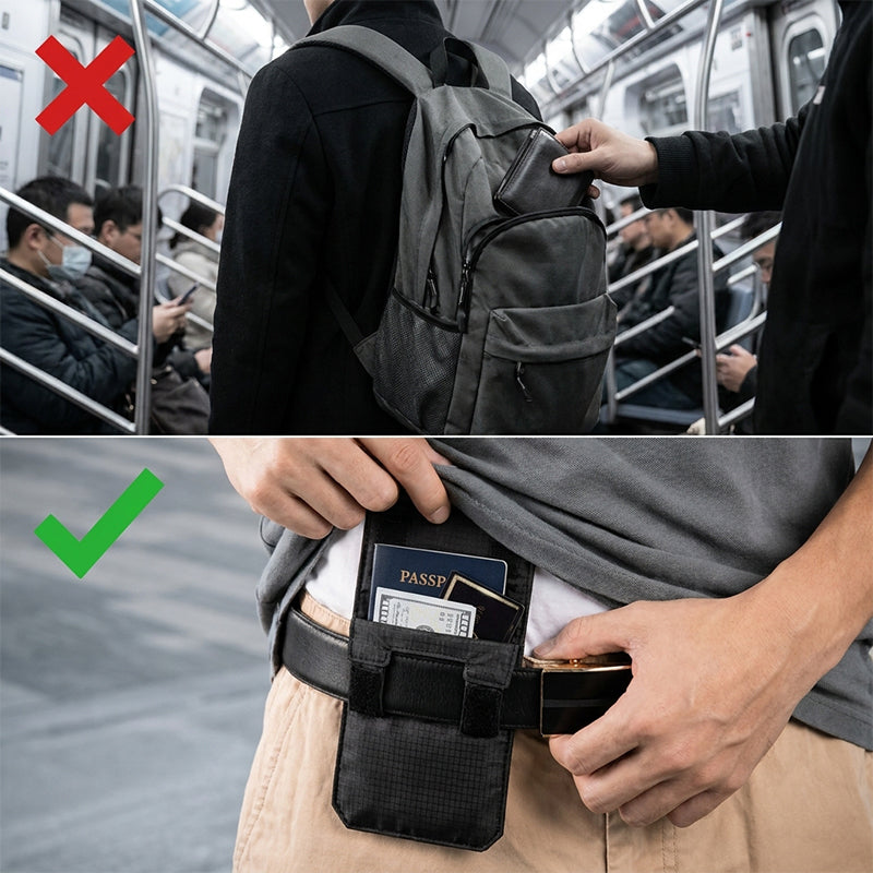 Waist-belt coin purse