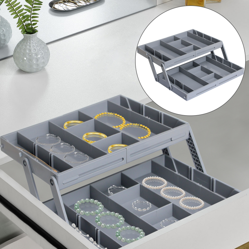 Multi-Level Drawer Organizer Expandable