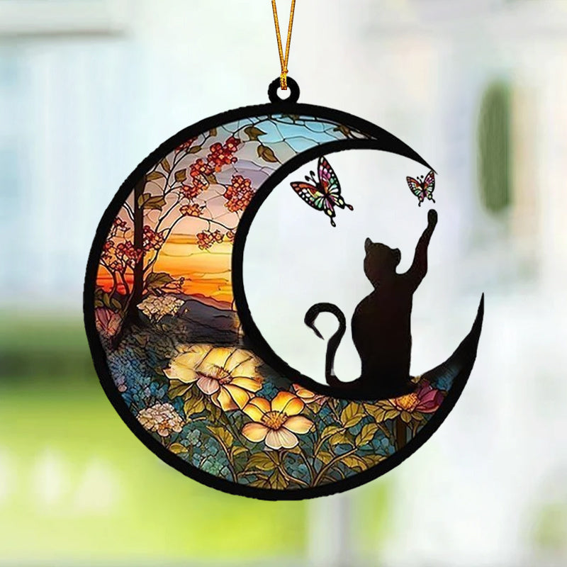 Animals on the moon decoration