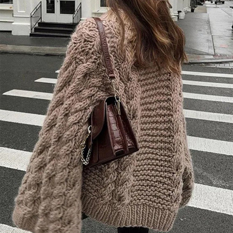 Loose Flared Sleeve Knit Sweater