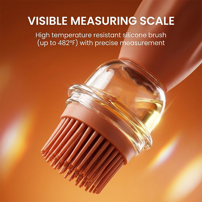 Oil Dispenser Bottle with Silicone Brush