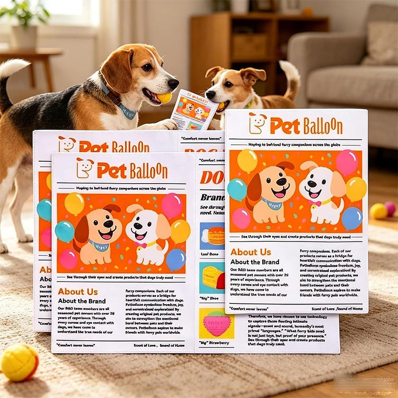 Interactive pet newspaper toy