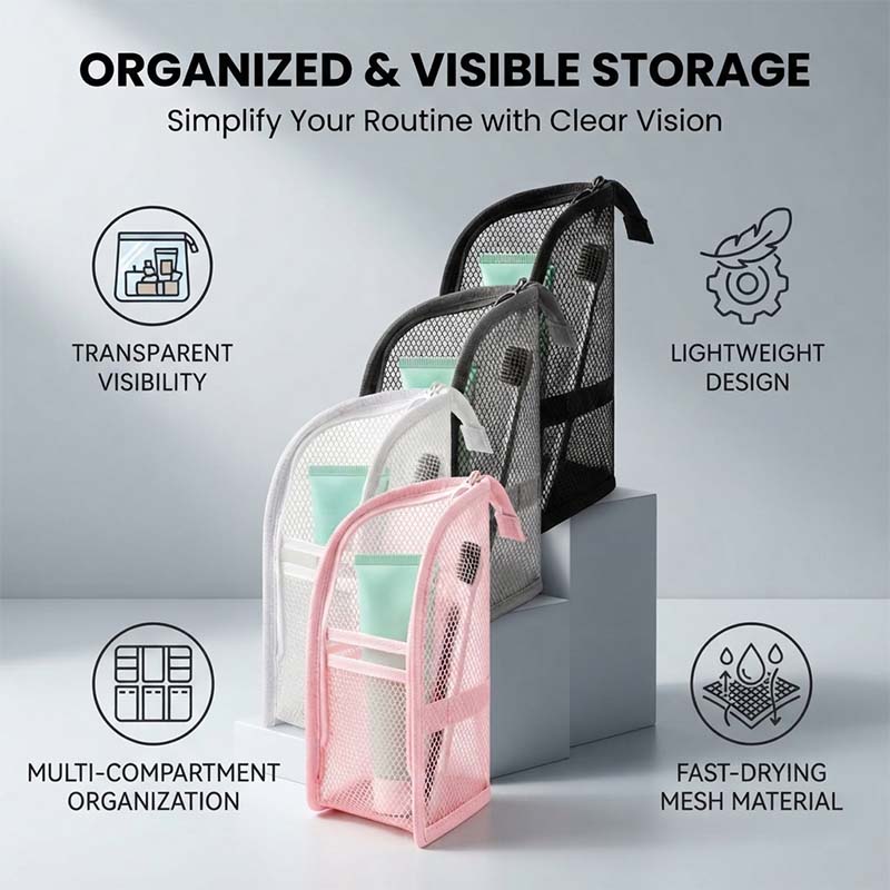 Freestanding Waterproof Travel Toiletry Bag