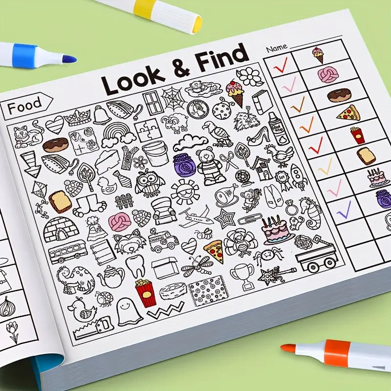 Kids Hidden Object Coloring Book
