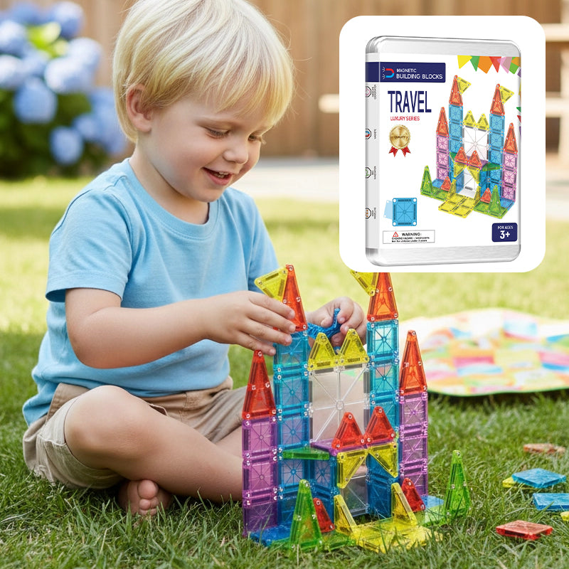 Mini Travel Magnetic Building Blocks Set