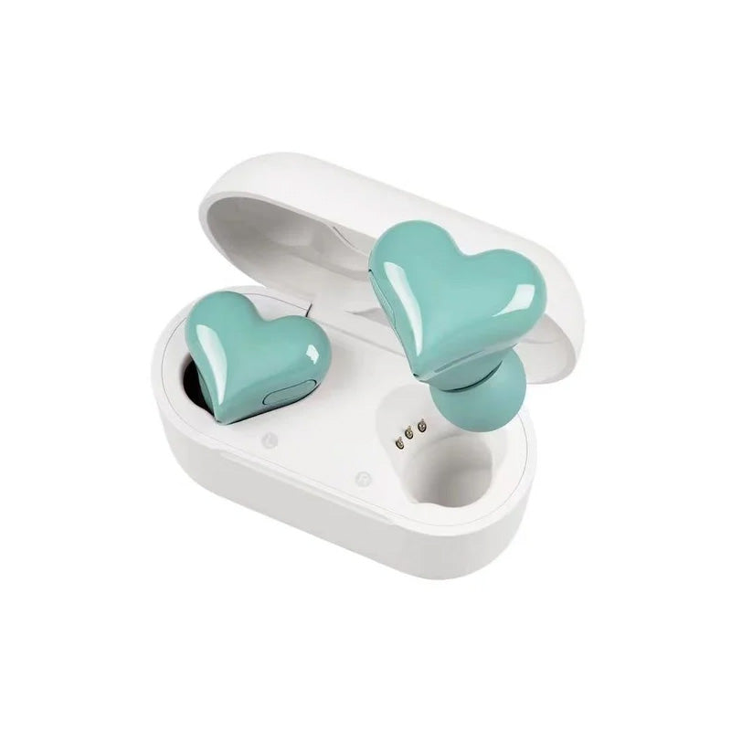 Bluetooth Wireless Headphones Heart-Shaped Earphones