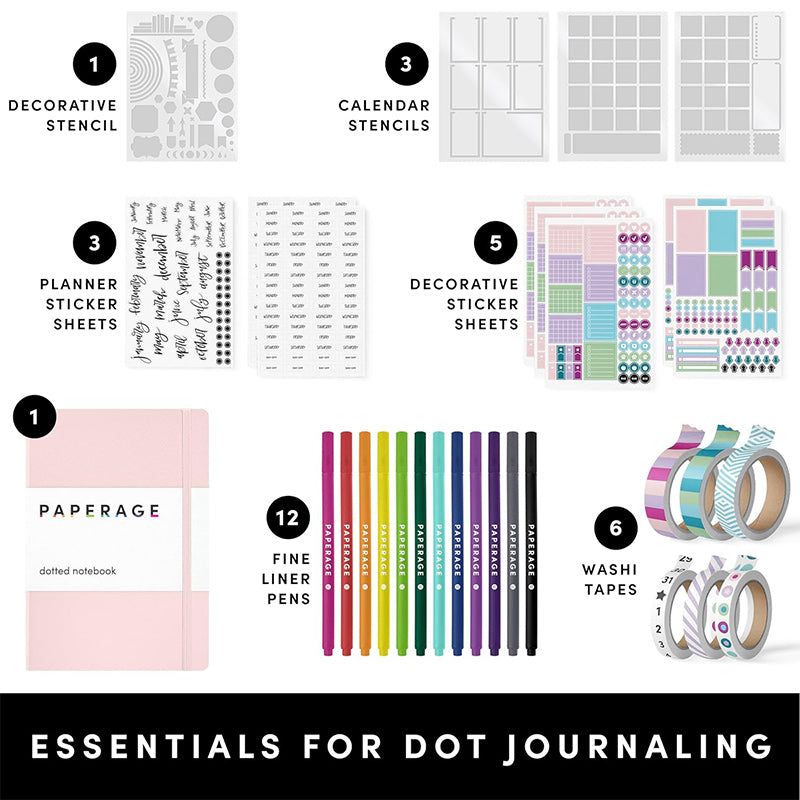 PAPERAGE Bullet Style Journal Kit