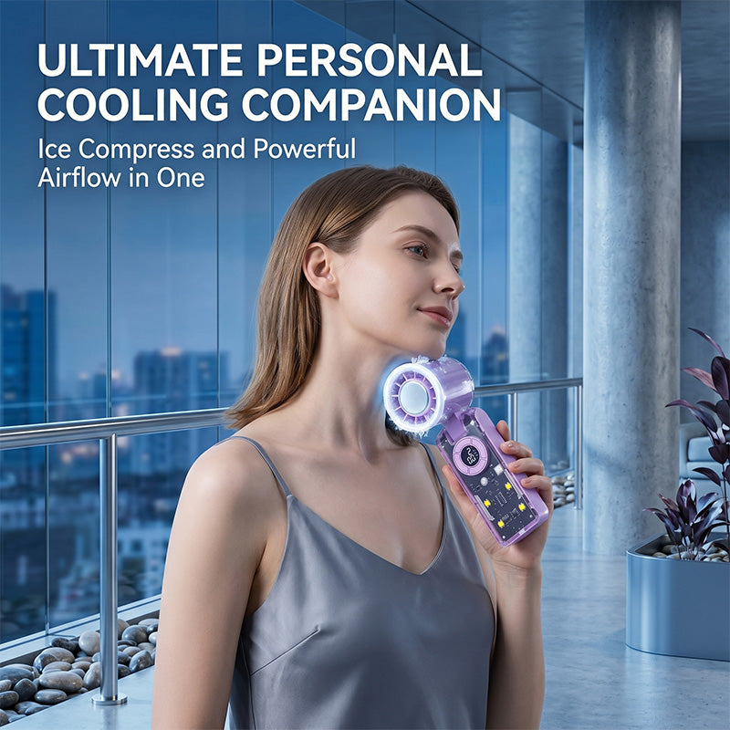 Portable Handheld Turbo Fan with Ice Cooler